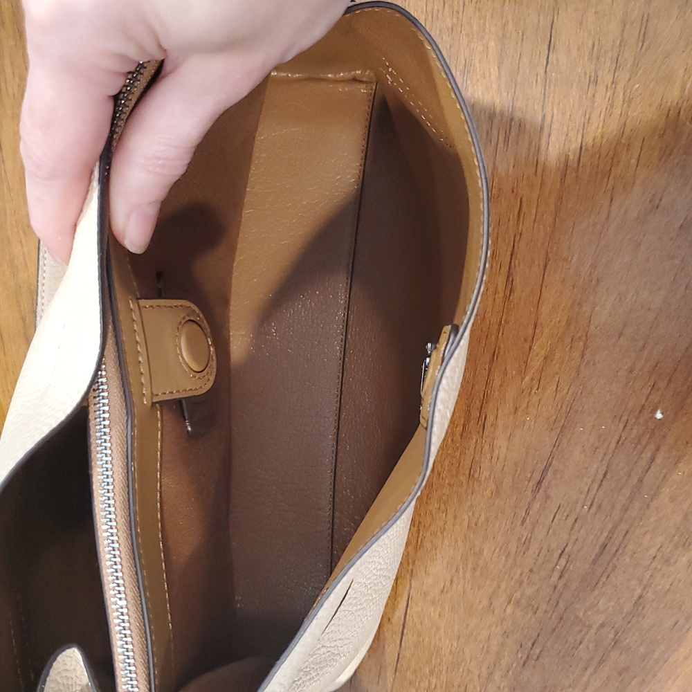 Coach Hanna 2 Tone Shoulder Bag - Picture 10 of 15